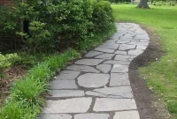Creating a Slate Pathway to Our Front Door