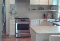 Timeless White Kitchen with Subway Tile Design