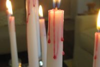 How to Make Bloody Halloween Candles at Home