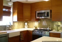 IKEA Kitchen Makeover Using Glass Tile Backsplash
