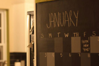 Create a DIY Chalkboard Wall Calendar for Organized Living