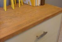 Wood and White Dresser Makeover: Fresh Paint and Hardware Update