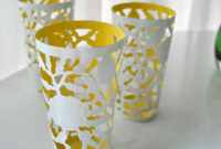 How to Paint Metal Cups Into Two-Tone Votive Holders