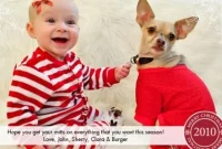 Creative Dog and Baby Christmas Card Ideas for Heartwarming Photos