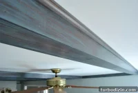 How to Gray-Wash Wood Ceiling Beams for a Weathered Look