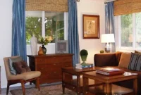How to Pair Formal Blue Curtains with Bamboo Blinds for a Polished Look