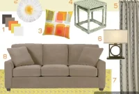 Neutral Living Room Ideas with Fresh Citrus Accents