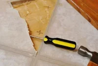 Removing Cabinets and Repairing Vinyl Floor Tile: Step-by-Step Guide