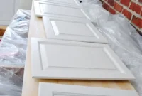 How to Paint Wood Cabinets in Cloud Cover by Benjamin Moore