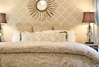 How to Stencil a Stunning Bedroom Accent Wall in Simple Steps