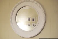 How to Spray Paint a Round Mirror Bright White for a Flawless Finish