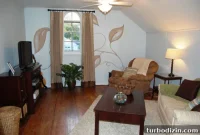Attic Makeover: Painted Paneling and a Custom Mural
