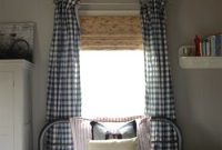 Boy’s Bedroom with Wood-Plank Ceiling and Checkered Curtains