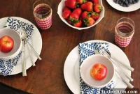 Patriotic Fourth of July Table Setting Ideas