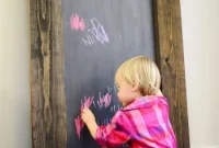 DIY Large Magnetic Chalkboard: Step-by-Step Guide for Home Projects