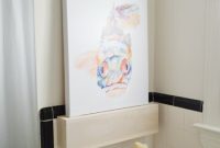 Hide a Cracked Tile with a DIY Floating Shelf Tutorial