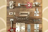 DIY Kids Busy Board with Latches: Interactive Montessori Toy