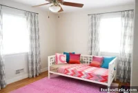 No-Sew Ikat Curtains Tutorial for a Kids’ Room