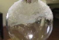 Feather and Snow Glass Ornaments: Step-by-Step DIY Guide