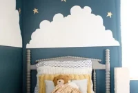Blue Nursery for a Boy with Clouds and Stars Decor