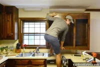 How to Remove Kitchen Cabinets and Rehang One Cabinet