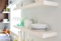 How We Installed Ikea Floating Shelves in Our Kitchen