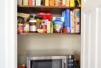 How to Add Extra Pantry Shelves and Install a Microwave