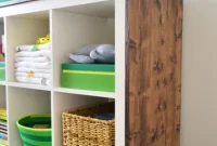 Wrap an IKEA Expedit Bookcase with Real Wood Panels