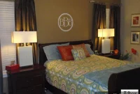 Cozy Neutral Bedroom Makeover with Brown Drapes