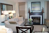 Blue and Tan Living Room Makeover: Stylish Formal Design Ideas