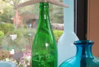 Sweet Sunroom Decor Ideas with Glass Bottles