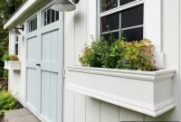 Painting Our Shed and Adding Window Boxes for Curb Appeal