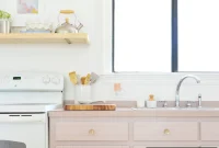 How We Painted Our Kitchen Cabinets Pink: A Room-by-Room Reveal