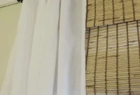 How to Hang Bamboo Blinds with White Curtains for a Polished Look