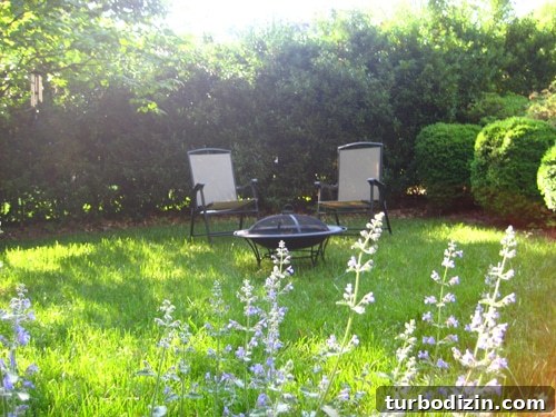 firepitproject Two chairs and a metal firepit setup