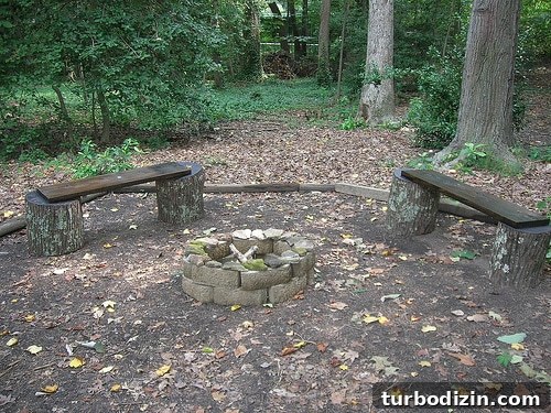 diyfirepit Close-up of a DIY firepit in use