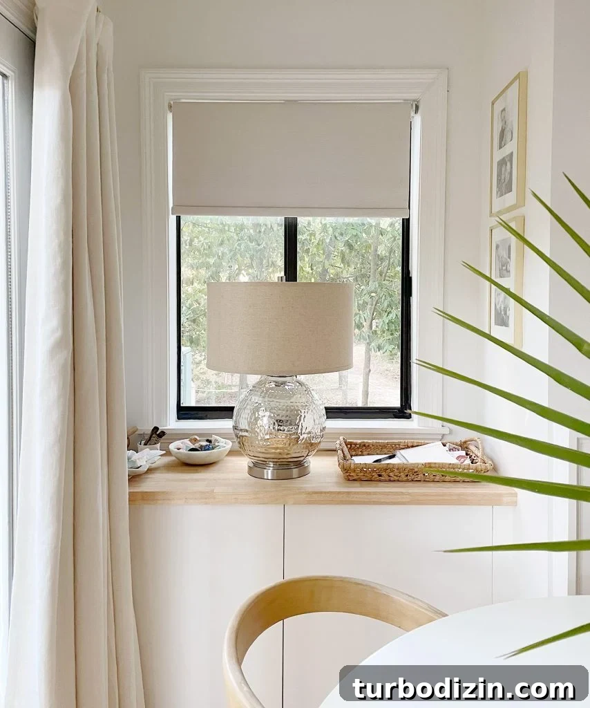How to Install Smart Motorized Window Blinds 2 Smart Roller Shades Behind Lamp In Bedroom Halfway Lowered