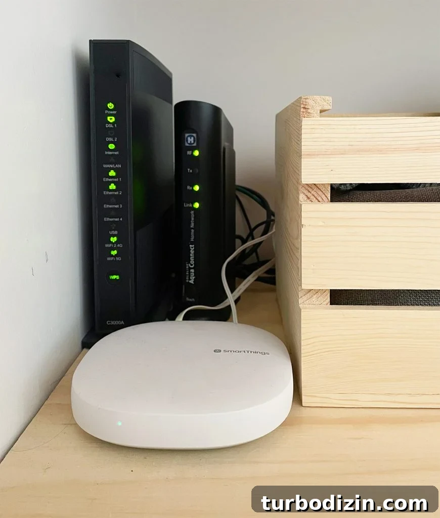 How to Install Smart Motorized Window Blinds 10 Samsung Smart Things Hub Near Modem To Control Smart Blinds