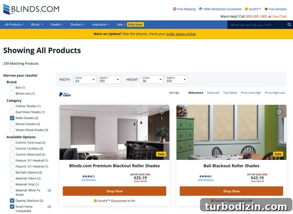 How to Install Smart Motorized Window Blinds 7 Screenshot Of Blinds Dot Com Order Pgae For Blackout Roller Shades
