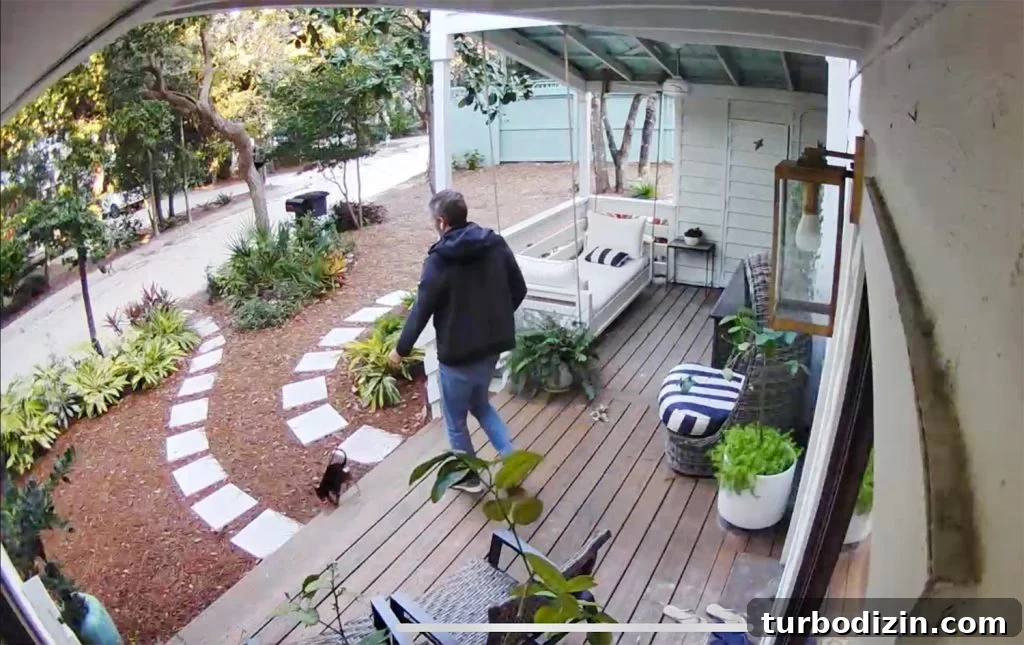 Top Smart Home Tech: Must-Have Devices for Modern Living 14 Security Camera Footage of Front Porch With John Walking Penny