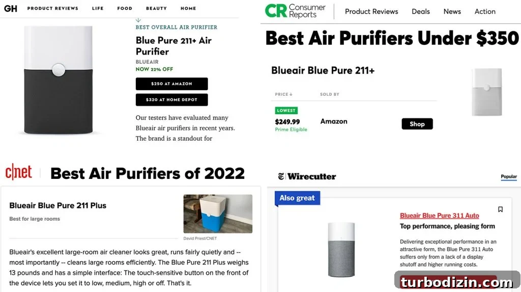 Top Home Air Purifiers for Cleaner Indoor Air 3 Screenshot Of Best Air Purifier Round Ups | Good Housekeeping | Consumer Reports | CNET | Wirecutter