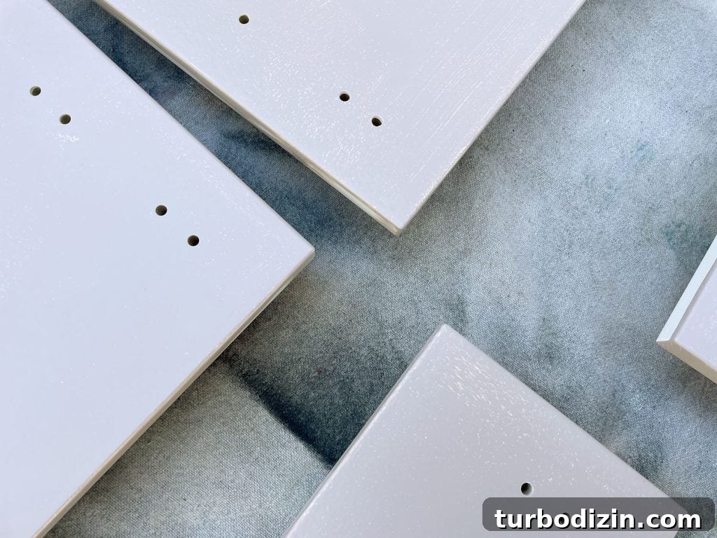 How to Paint IKEA Kitchen Cabinets Like a Pro 12 Close Up On Patching First Coat Of Painted Ikea Cabinet Fronts