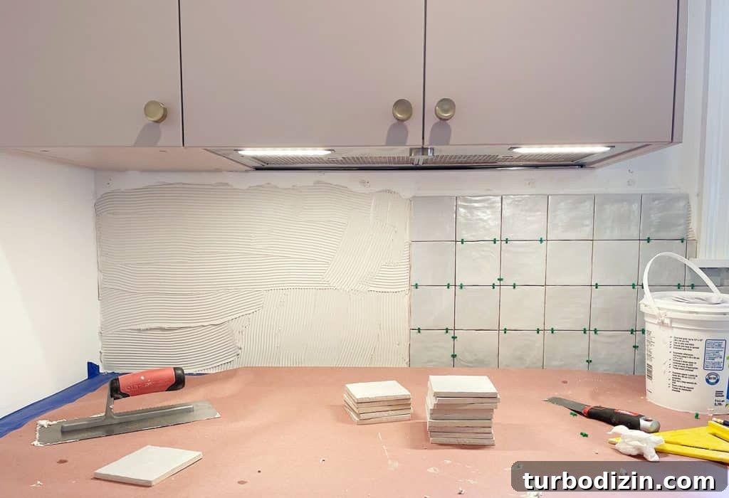 Ikea Kitchen Makeover: Smart Renovation Ideas for Small Spaces 12 Tiling Zellige Backsplash Under Mauve Cabinets