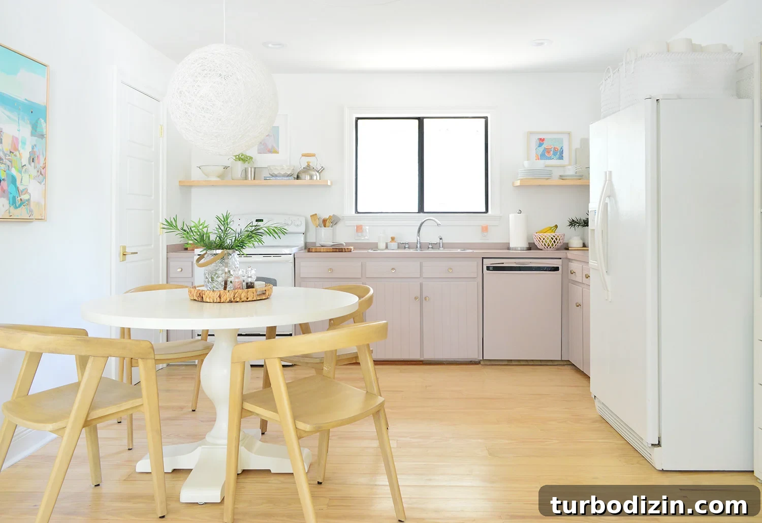 Small Ikea Kitchen Organization Ideas for Tight Spaces 3 Old Photo Of Kitchen Right Before Renovation With Pedestal Table Mauve Cabinets Freestanding White Fridge