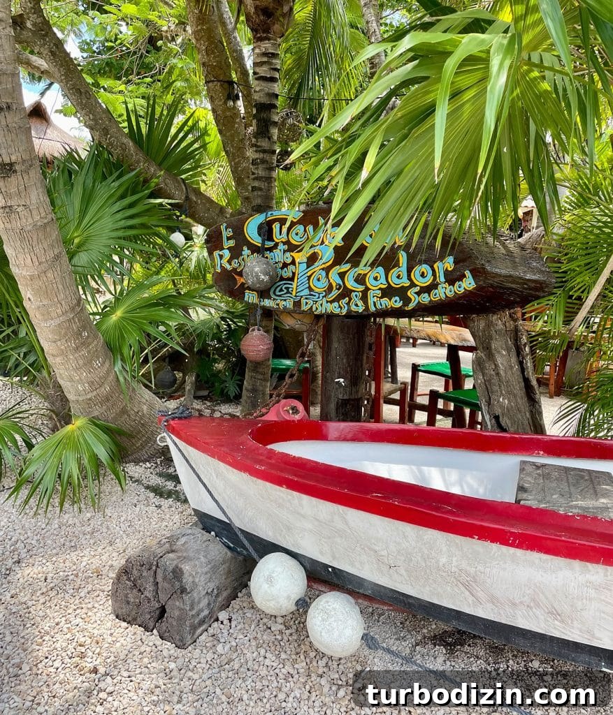Traveling to Mexico with Kids and a Dog: Family Guide 19 La Cuerva del Pescador Restaurant in Akumal Mexico