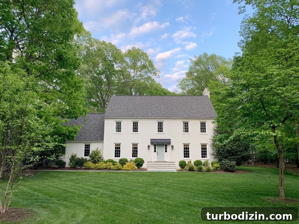 Rooms You Don't Miss After Downsizing: What to Leave Behind 2 Painted White Brick Traditional Colonial Home In Richmond VA