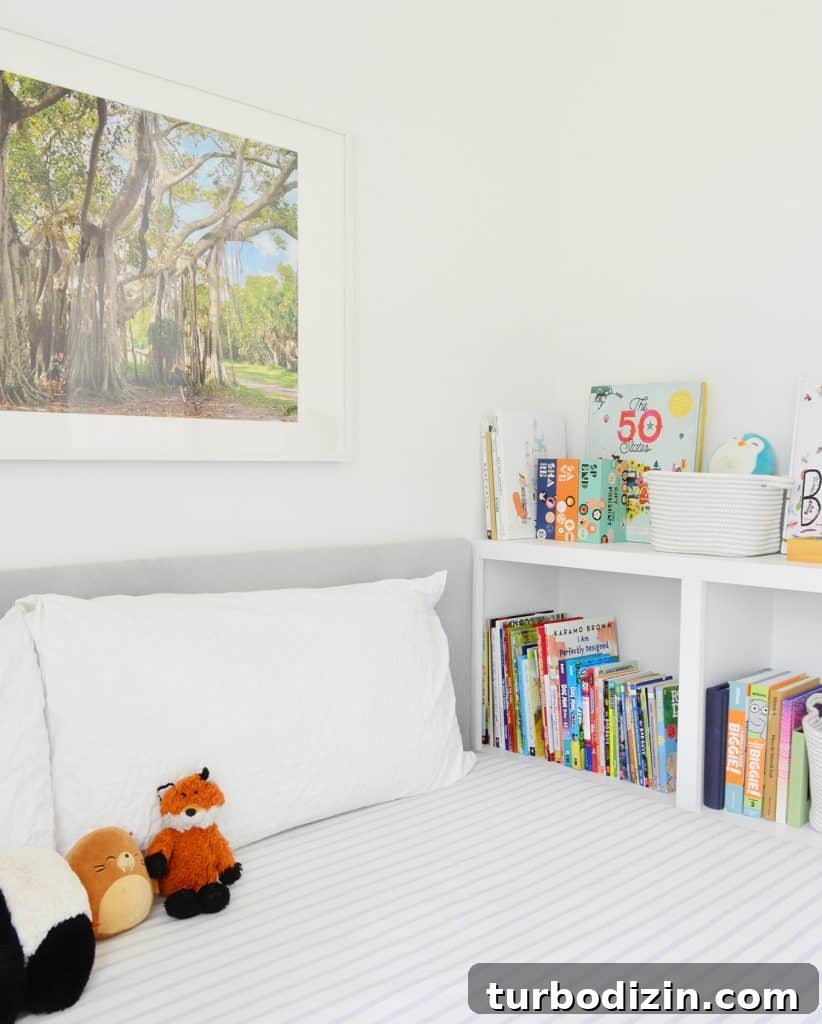 Build a Sturdy Bookshelf: Step-by-Step DIY Guide for Any Room 13 Boys bedroom with DIY fabric upholstered headboard and custom built-in bookcase footboard