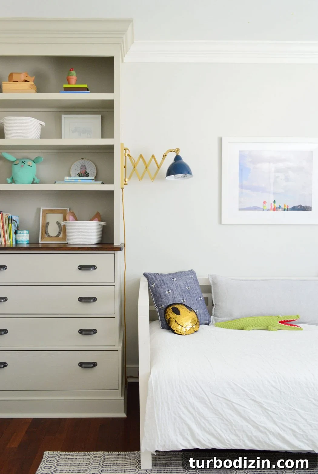 Build a Sturdy Bookshelf: Step-by-Step DIY Guide for Any Room 4 Boys bedroom with built-in floor to ceiling bookcases and dresser drawers in old house
