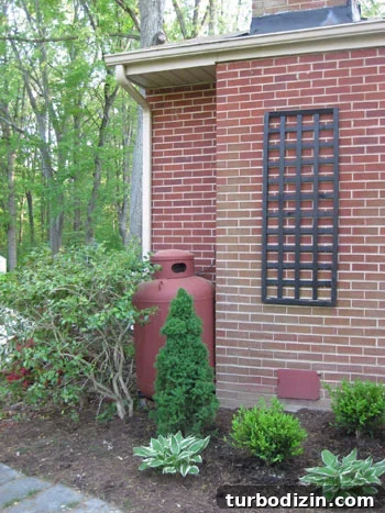 img_0702 After photo of propane tank painted red to better match brick home exterior