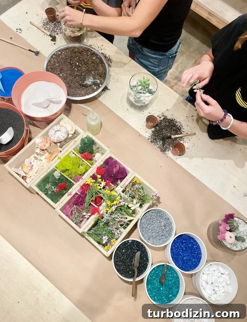 Family Weekend Guide: Things to Do in Charleston, SC with Kids 19 Children Making Terrariums At Plant House In Mount Pleasant In Charleston South Carolina